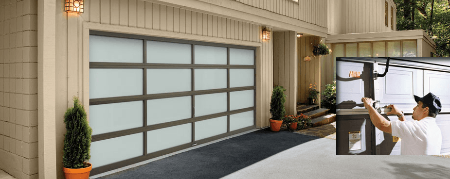 New garage door installation